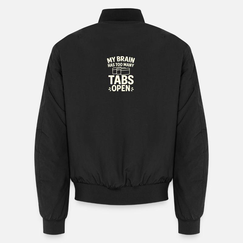 Tab Overload - Unisex Bomber Jacket - black