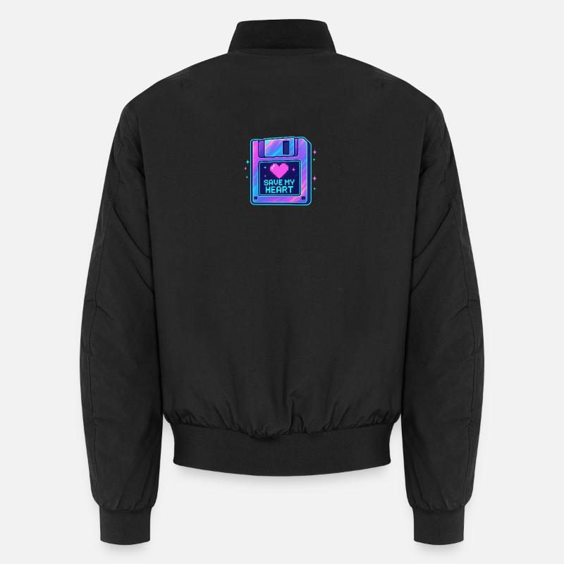 Pixel Heart Save My Heart Bomber unisexe