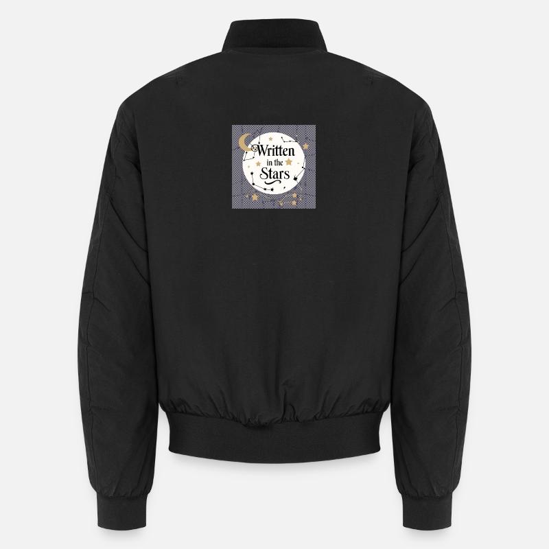 Writing in the Stars - Unisex Bomber Jacket - black