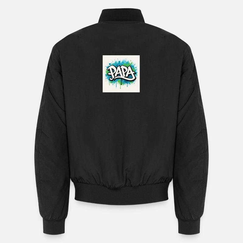 Graffiti Stil Papa Illustration Unisex Bomberjacke