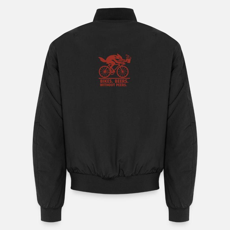 Fox on the run - Unisex Bomberjacke - Schwarz