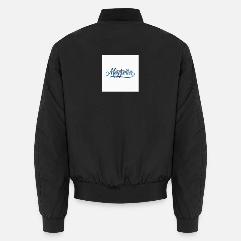 Montpellier Handlettering Design Unisex Bomberjacke