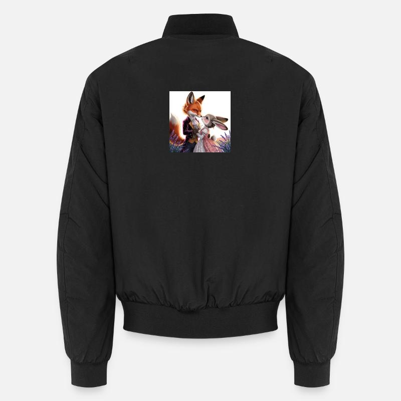 Fabulous wedding: fox and hare Unisex Bomber Jacket