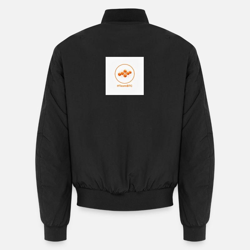 TeamBTC Blockchain Cubes - Unisex Bomber Jacket - black