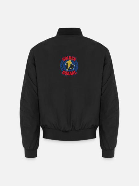 Golden Touchdown – Football meets GOAAAL - Unisex Bomber Jacket - black