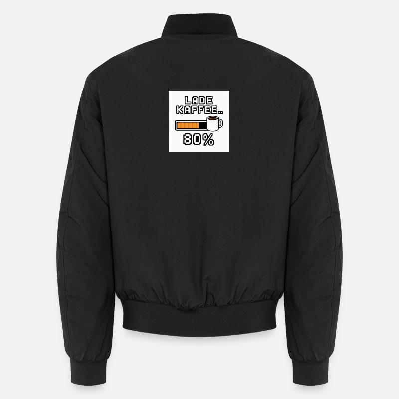 Lade Kaffee 80% - Unisex Bomberjacke - Schwarz