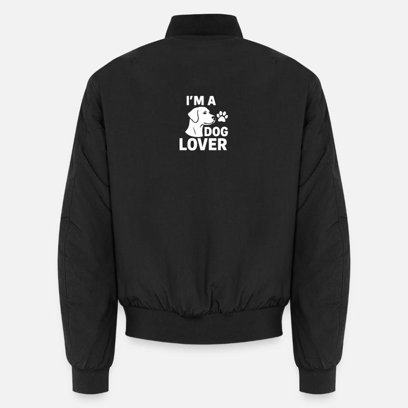 I’m a Dog Lover 🐾 - Unisex Bomber Jacket - black