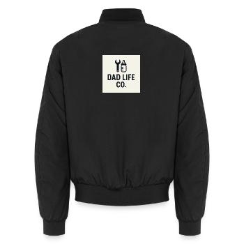Bouteilles d’outils Dad Life Co - Bomber unisexe - noir - Dos - AI Model Male 185 light (185cm)