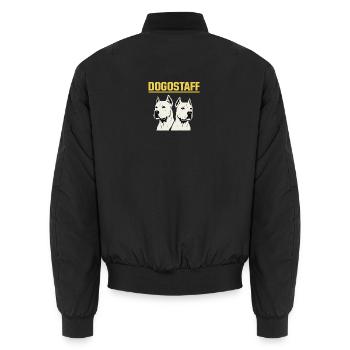 DOGOSTAFF Double Dogs Graphique - Bomber unisexe - noir - Dos - AI Model Male 185 light (185cm)