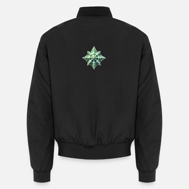 Green Star Shell Unisex Bomber Jacket