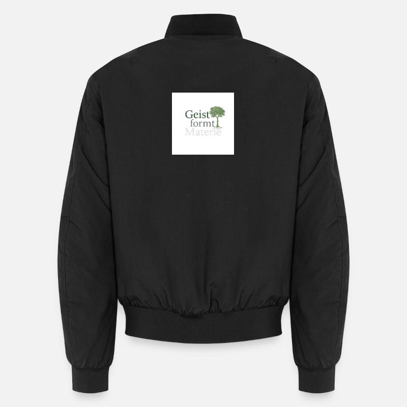Geist formt Materie Baum - Unisex Bomberjacke - Schwarz