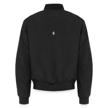 Astronaut Alone in the Void - Unisex Bomber Jacket - black - Back - AI Model Male 185 light (185cm)