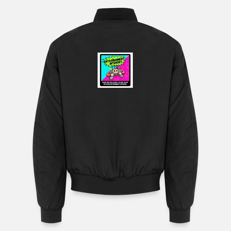 Intensive Gamer Training - Unisex Bomber Jacket - black