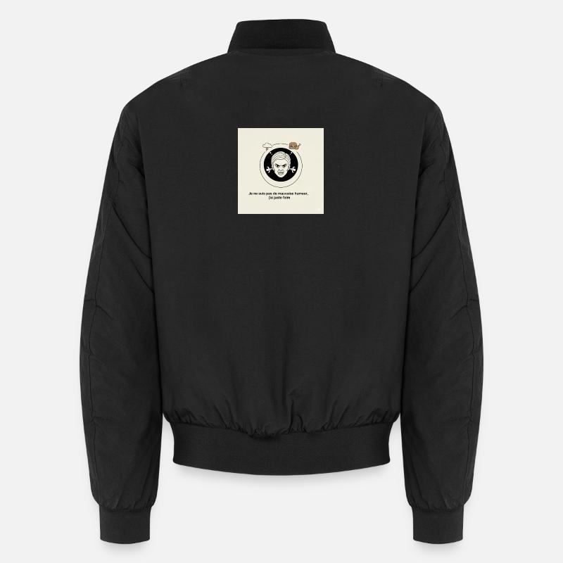 Furious Hunger: Angry Face und Snack Unisex Bomberjacke