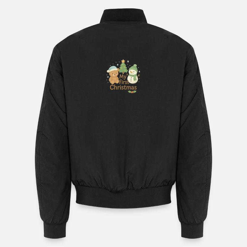 Mein erstes Weihnachten - Unisex Bomberjacke - Schwarz