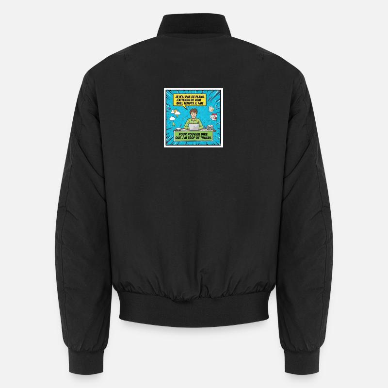 Prokrastination und Überarbeitung BD Unisex Bomberjacke
