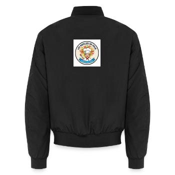 Les Papilles en Folie Colorful Chef - Unisex Bomber Jacket - black - Back - AI Model Male 185 light (185cm)