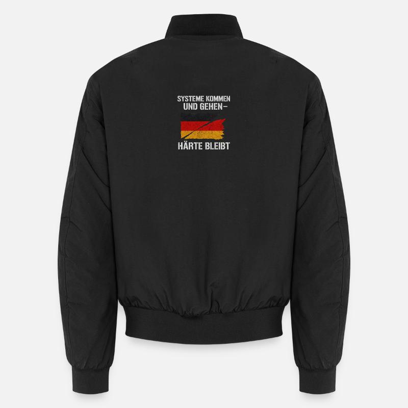 Systeme kommen und gehen – Härte bleibt Unisex Bomberjacke