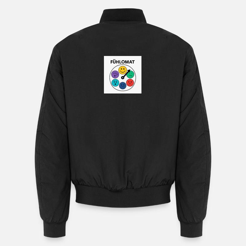 Feelomat Mood Clock - Unisex Bomber Jacket - black