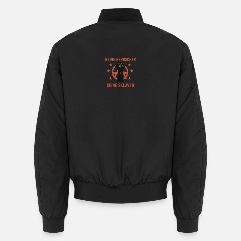 Keine Herrscher - Unisex Bomberjacke - Schwarz