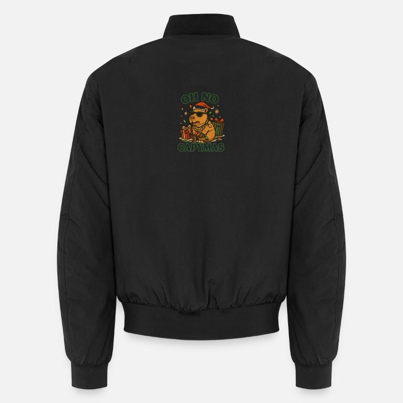 Oh No Capymas – Funny Capybara Xmas Unisex Bomberjacke