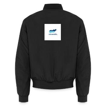 Lac de Constance paysage Logo Lakeshore - Bomber unisexe - noir - Dos - AI Model Male 185 light (185cm)