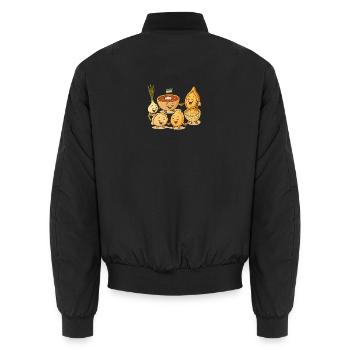 Gift of Cultures - Unisex Bomber Jacket - black - Back - AI Model Male 185 light (185cm)