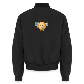 Pelmen - Unisex Bomberjacke - Schwarz - Hinten - AI Model Male 185 light (185cm)