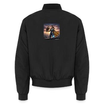 Urban Eagle Heroine - Unisex Bomber Jacket - black - Back - AI Model Male 185 light (185cm)