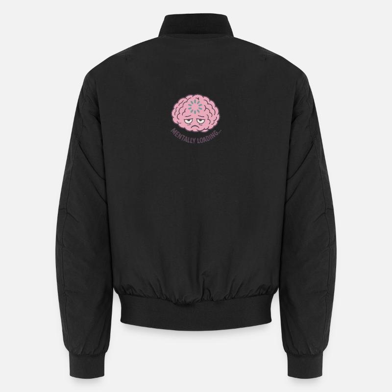 Mentale Belastung - Unisex Bomberjacke - Schwarz
