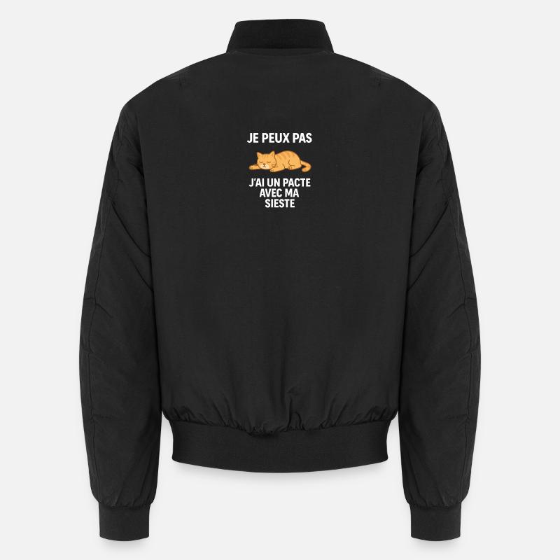 je peux pas j ai un pacte avec ma sieste Bomber unisexe