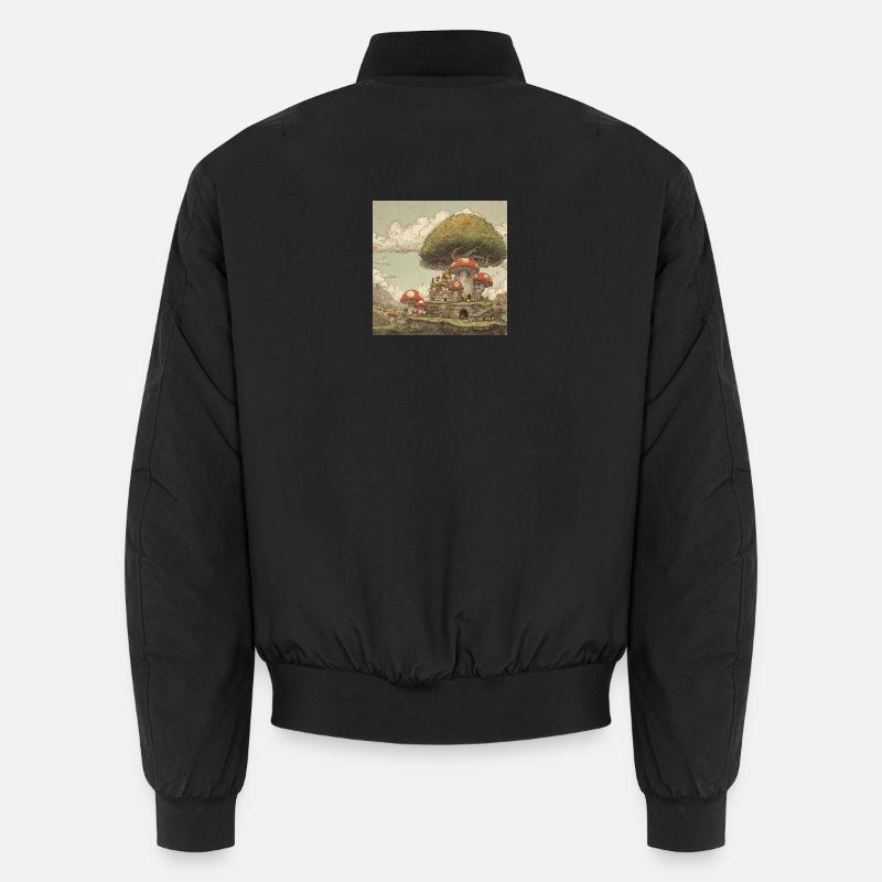 Mushroom kingdom - Unisex Bomber Jacket - black