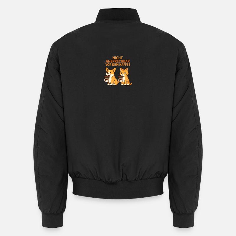Hund und Katze  - Unisex Bomberjacke - Schwarz