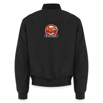 Pas de pâte de cuivre - Bomber unisexe - noir - Dos - AI Model Male 185 light (185cm)