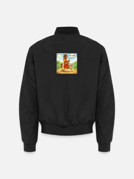 Umkehr der Pferde- und Männerrollen - Unisex Bomberjacke - Schwarz