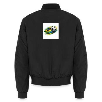 Tourbillon du football brésilien - Bomber unisexe - noir - Dos - AI Model Male 185 light (185cm)