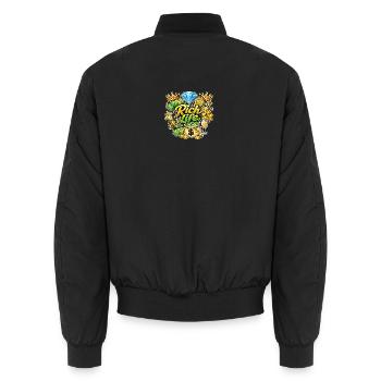 Rich Life Éclat et Diamants - Bomber unisexe - noir - Dos - AI Model Male 185 light (185cm)