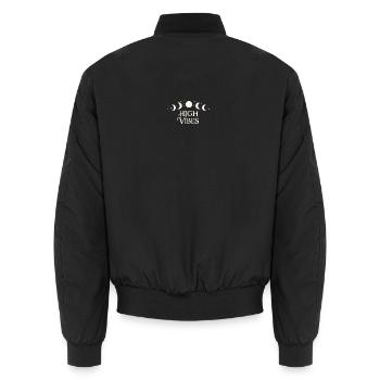 Schéma des phases lunaires à haute ambiance - Bomber unisexe - noir - Dos - AI Model Male 185 light (185cm)