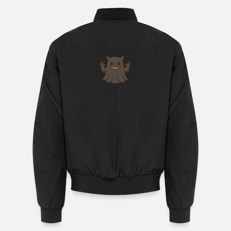 Kawaii monster with a mischievous smile Unisex Bomber Jacket