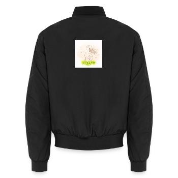 Freedom in the wind - Unisex Bomber Jacket - black - Back - AI Model Male 185 light (185cm)