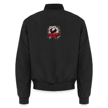 Punk graffitier déformé - Bomber unisexe - noir - Dos - AI Model Male 185 light (185cm)