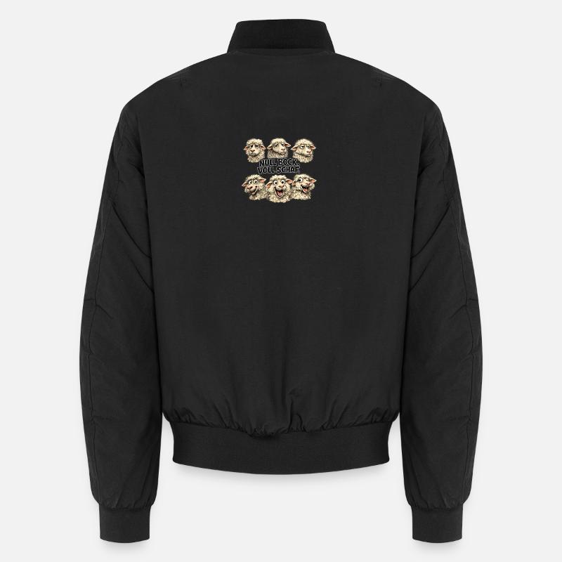 Sheep Quintet: Zero Buck Full Sheep Unisex Bomber Jacket