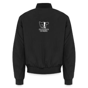 Cat Cow - Unisex Bomber Jacket - black - Back - AI Model Male 185 light (185cm)