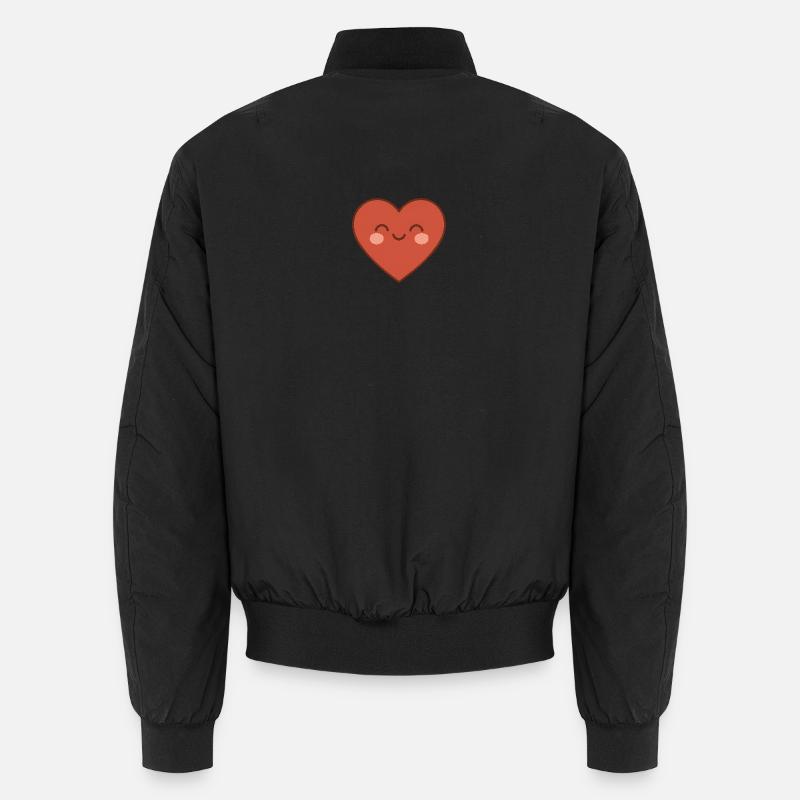 Warm smiling heart Unisex Bomber Jacket