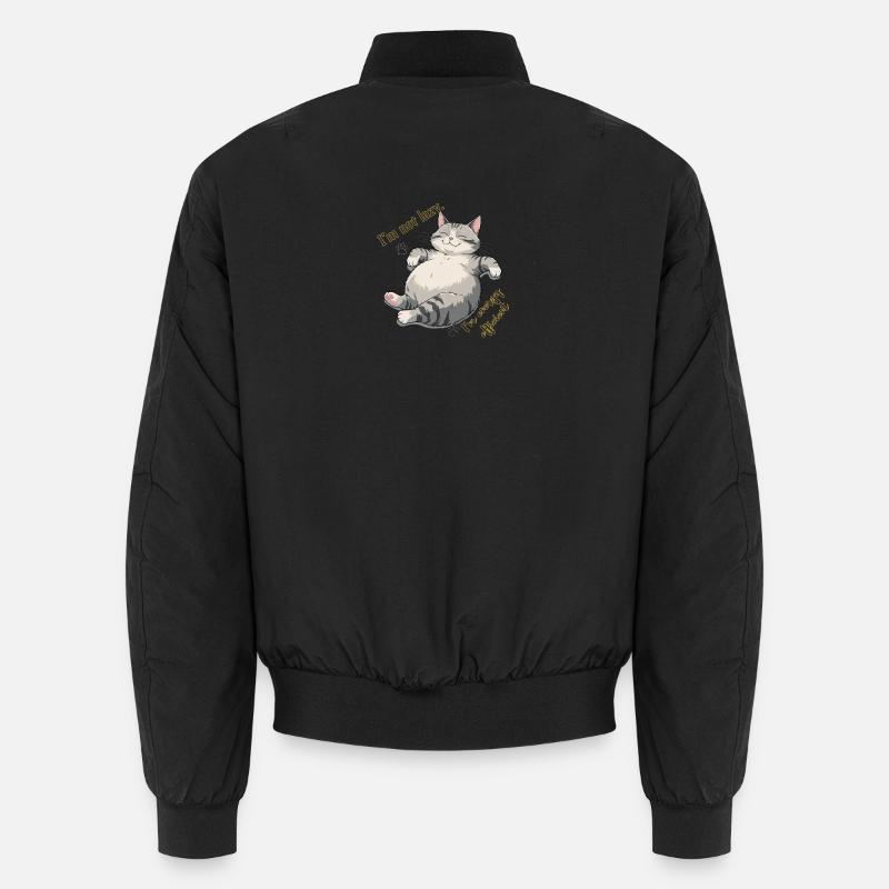Energie-Sparkatze: Cozy Lounge - Unisex Bomberjacke - Schwarz