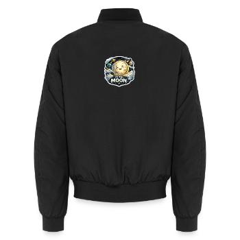 vers la Lune - Bomber unisexe - noir - Dos - AI Model Male 185 light (185cm)