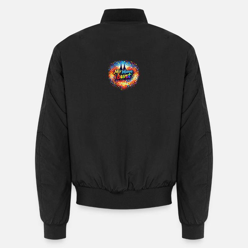 Mir_blieve_bunt - Bomber unisexe - noir
