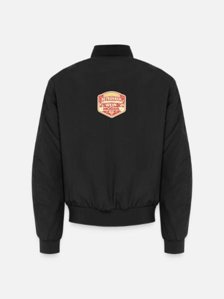 Weinmodus Badge - Unisex Bomberjacke - Schwarz