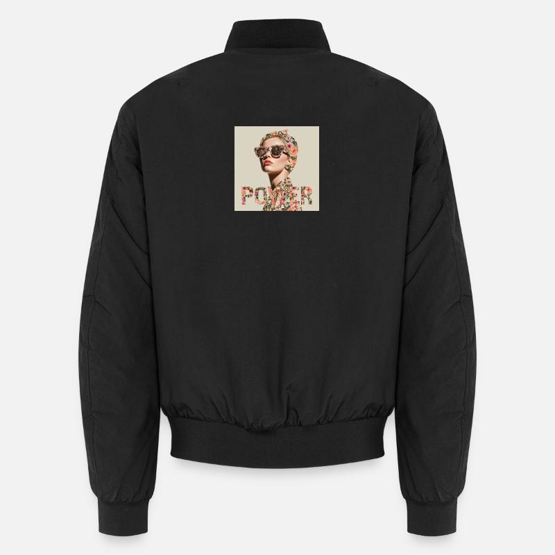 Powerfrau - Unisex Bomberjacke - Schwarz