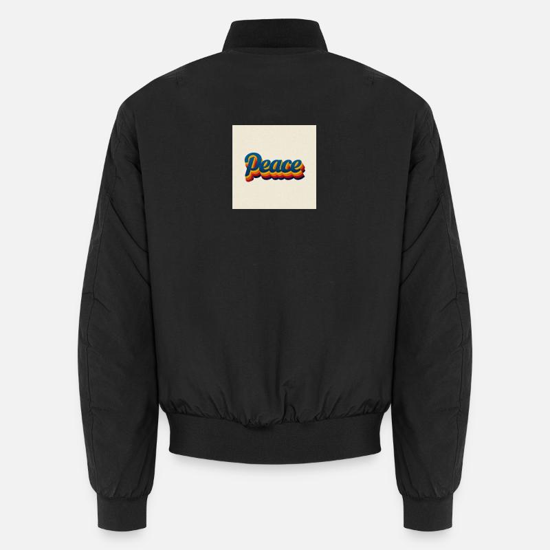 70er Peace Design Unisex Bomberjacke